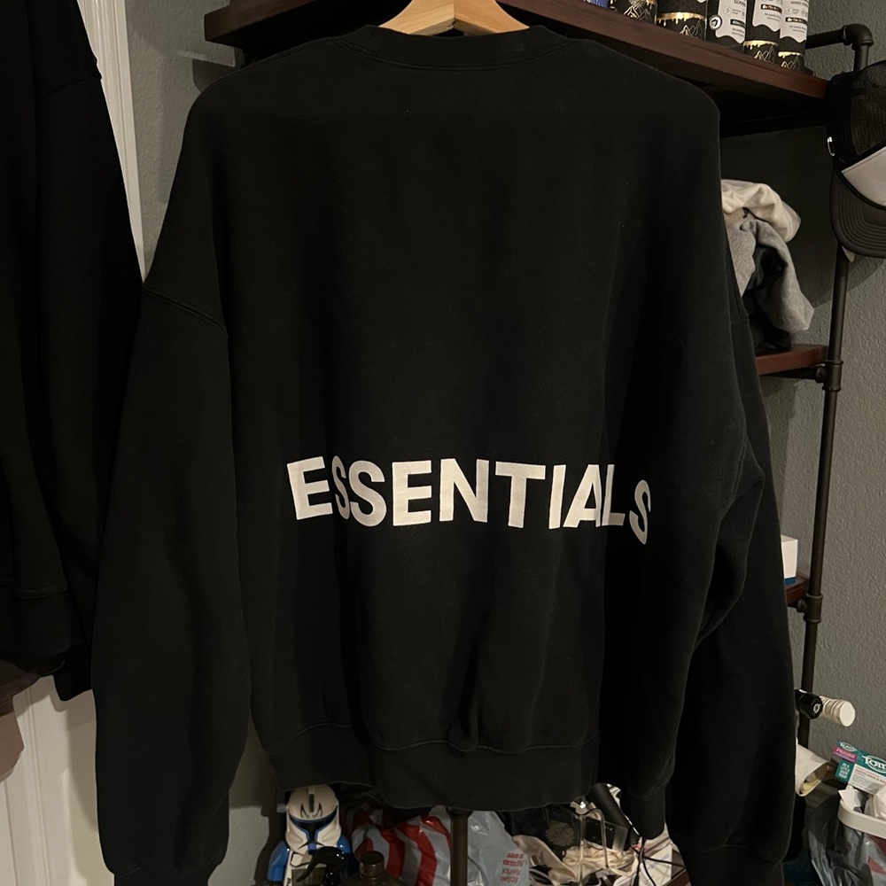 Essentials Black Sweatshirt